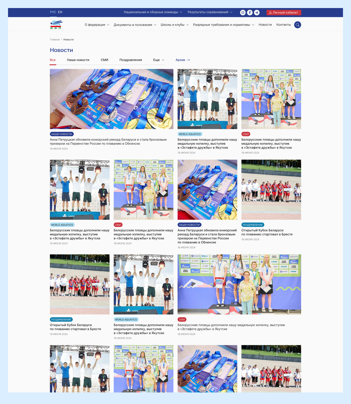 федерация плавания